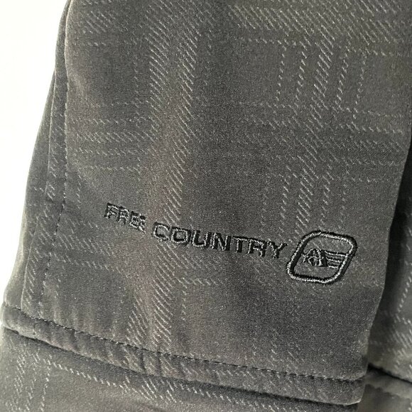 Y2K Free Country Black Fleece Lined Jacket Size Medium - Picture 6 of 8